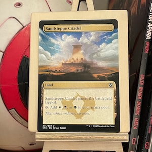 Arte estesa Cittadella delle steppe sabbiose - Alter - Carta MtG autentica dipinta a mano