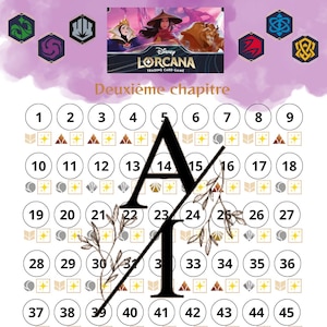 Trackers suivi jeu de cartes Lorcana Chapitre 2