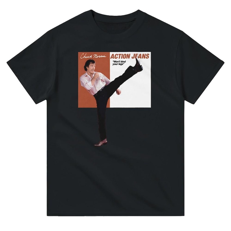 Chuck Norris Action Jeans Etsy