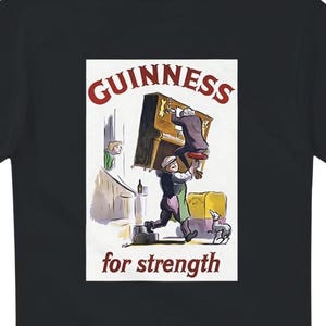 Guinness for Strength T-Shirt - Classic Cotton Casual Tee Gift for Beer Lovers image 2