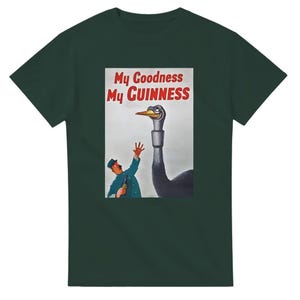 Camiseta My Goodness My Guinness / Divertida camiseta de algodón / Regalo perfecto para los amantes de la cerveza Forest Green