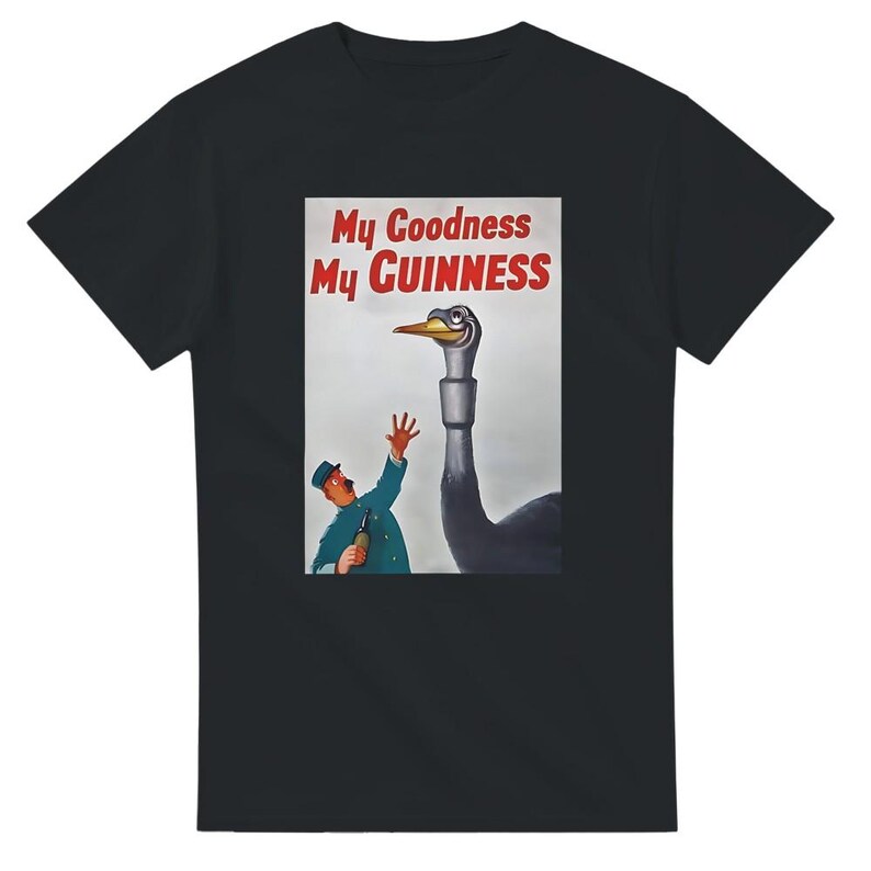 Camiseta My Goodness My Guinness / Divertida camiseta de algodón / Regalo perfecto para los amantes de la cerveza Black