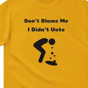 Don't Blame Me, I Didn't Vote
