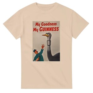Camiseta My Goodness My Guinness / Divertida camiseta de algodón / Regalo perfecto para los amantes de la cerveza Natural