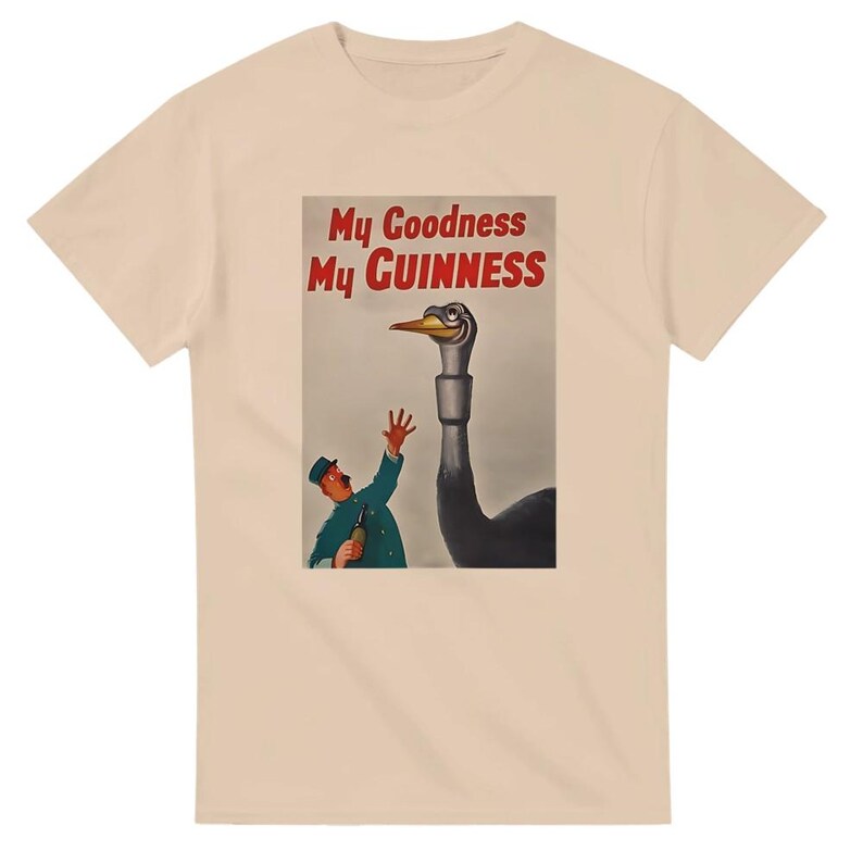 Camiseta My Goodness My Guinness / Divertida camiseta de algodón / Regalo perfecto para los amantes de la cerveza Natural