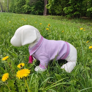 Levendig lentegeborduurd huisdiershirt - Handgemaakt met liefde - Kleurrijk geborduurd button-up huisdiershirt - Hond machine borduurshirt