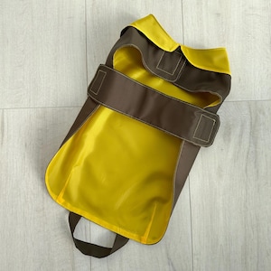 Khaki Dachshund Windbreaker - Rain Coat for Dogs and Cats - Dog Rain Jacket - Insulated Dog Poncho -  Dog Clothes all sizes for all breeds