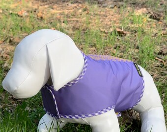 Cozy Lilac Padded Pet Vest - Custom Fit for Maximum Comfort - Personalized Embroidery Available - Personalized Name Option Custom Dog Jacket