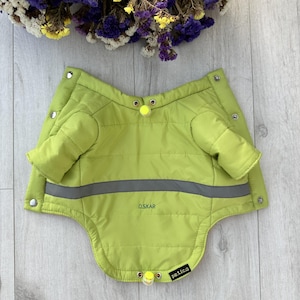 Lightweight Warm Dog Coat - Waterproof Puffer Coat for Dogs and Cats - Winter Dog Jumpsuit - Dog Jacket - Personalize with Your Pet&#39;s Name