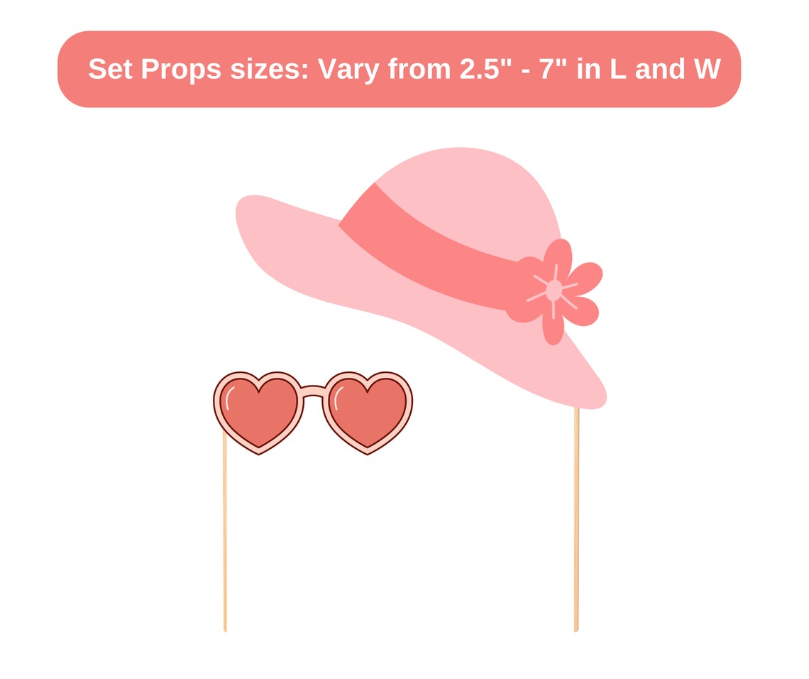 thumbnail image 2 of 30-Piece Mother's Day Photo Booth Props Kit - Funny Selfie Decorations With Bamboo Sticks 2 of 10