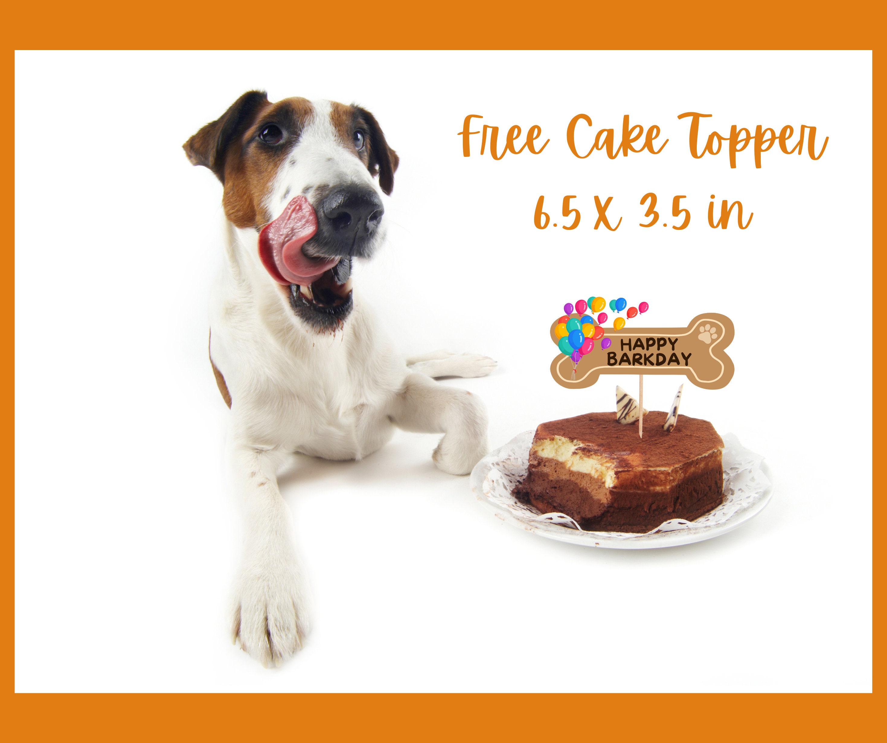 Personalized Dog Birthday Printable Party Sign Dog Name and Photo