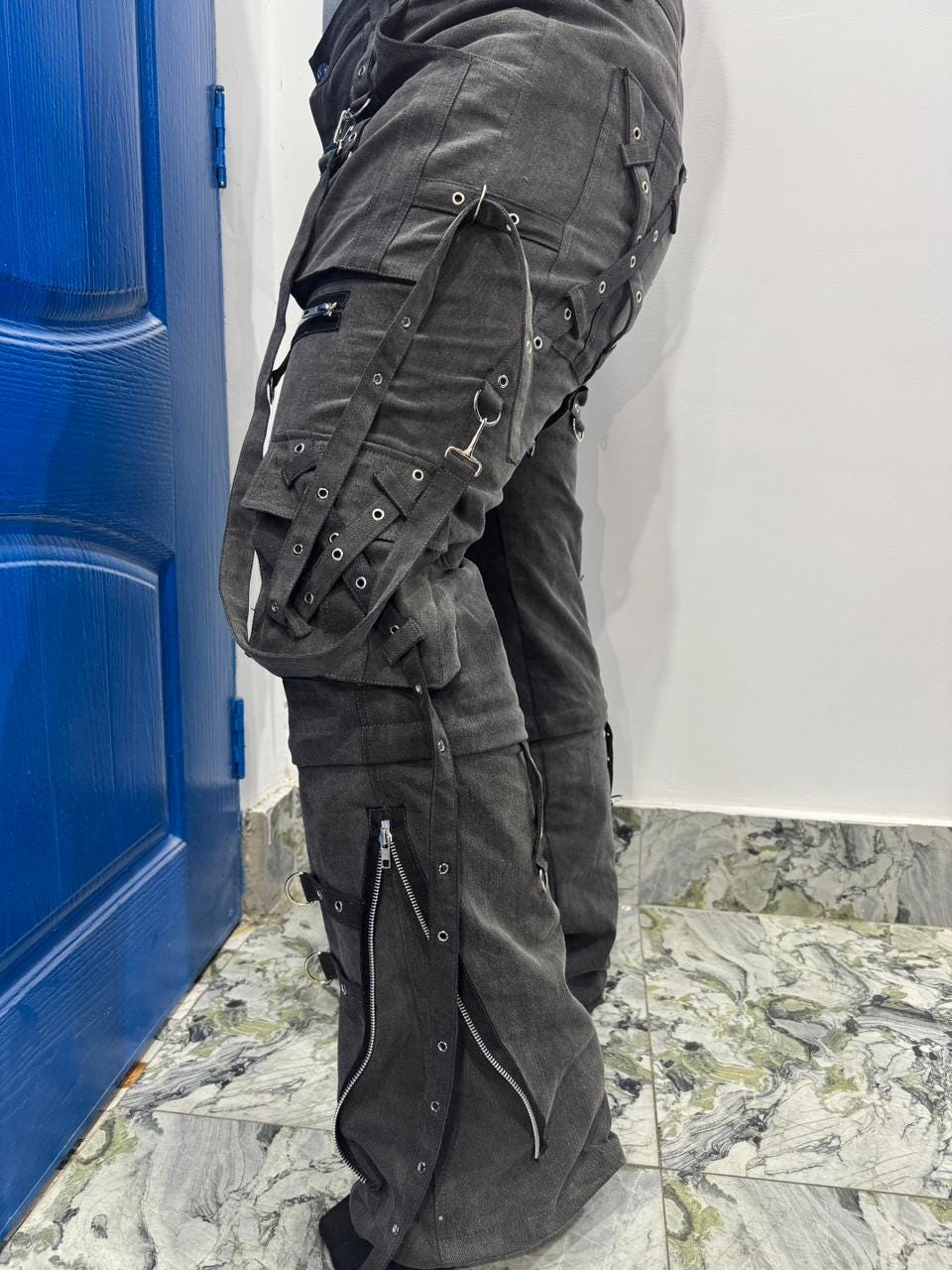 Straps Cargo Pants - Etsy