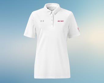 Women's Spicy Birdy Branded Under Armour® Short Sleeve Golf Polo | Women’s Golf Polo | Women’s Golf Shirt | Relaxed Fit Women’s Polo