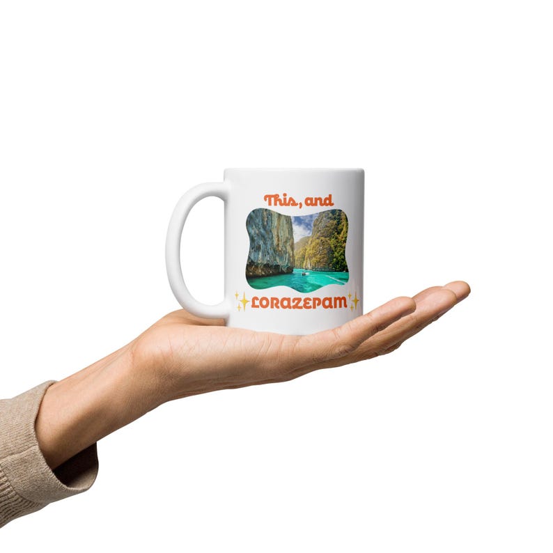 White Lotus Meme Lorazepam Buddhism Thailand Season 3 White Glossy Mug