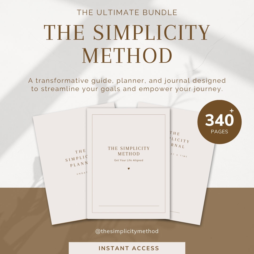 Digital Planner Bundle. Goals Planner Journal Ebook Minimalism Boost ...