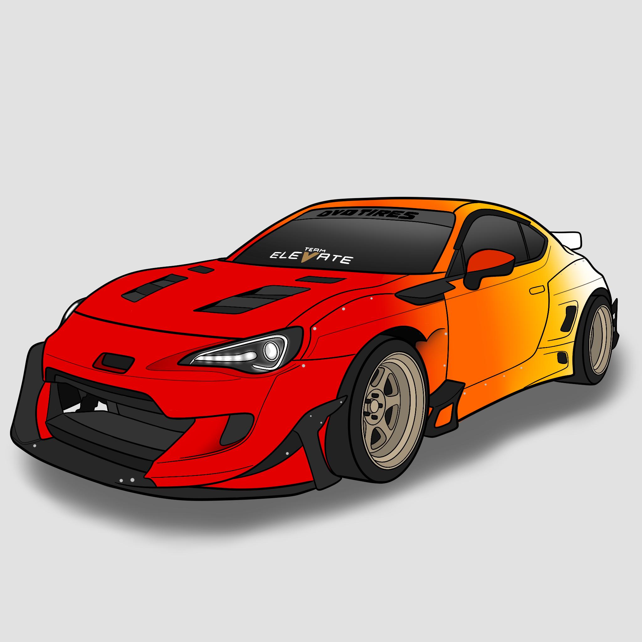 Car Cartoon Modified Custom Cartoon Vehicle Design: Personalized Car/truck Art (digital) - Etsy