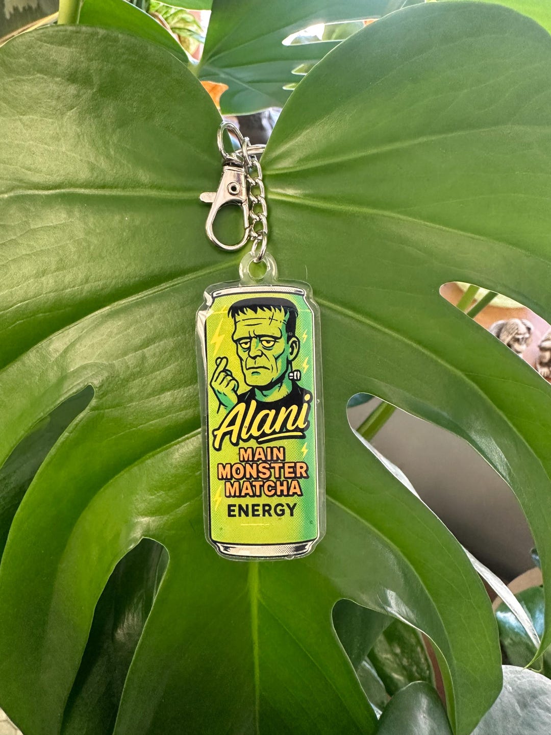 Frankenstien Alani Themed Keychain, Halloween Character Bag/purse Charm ...
