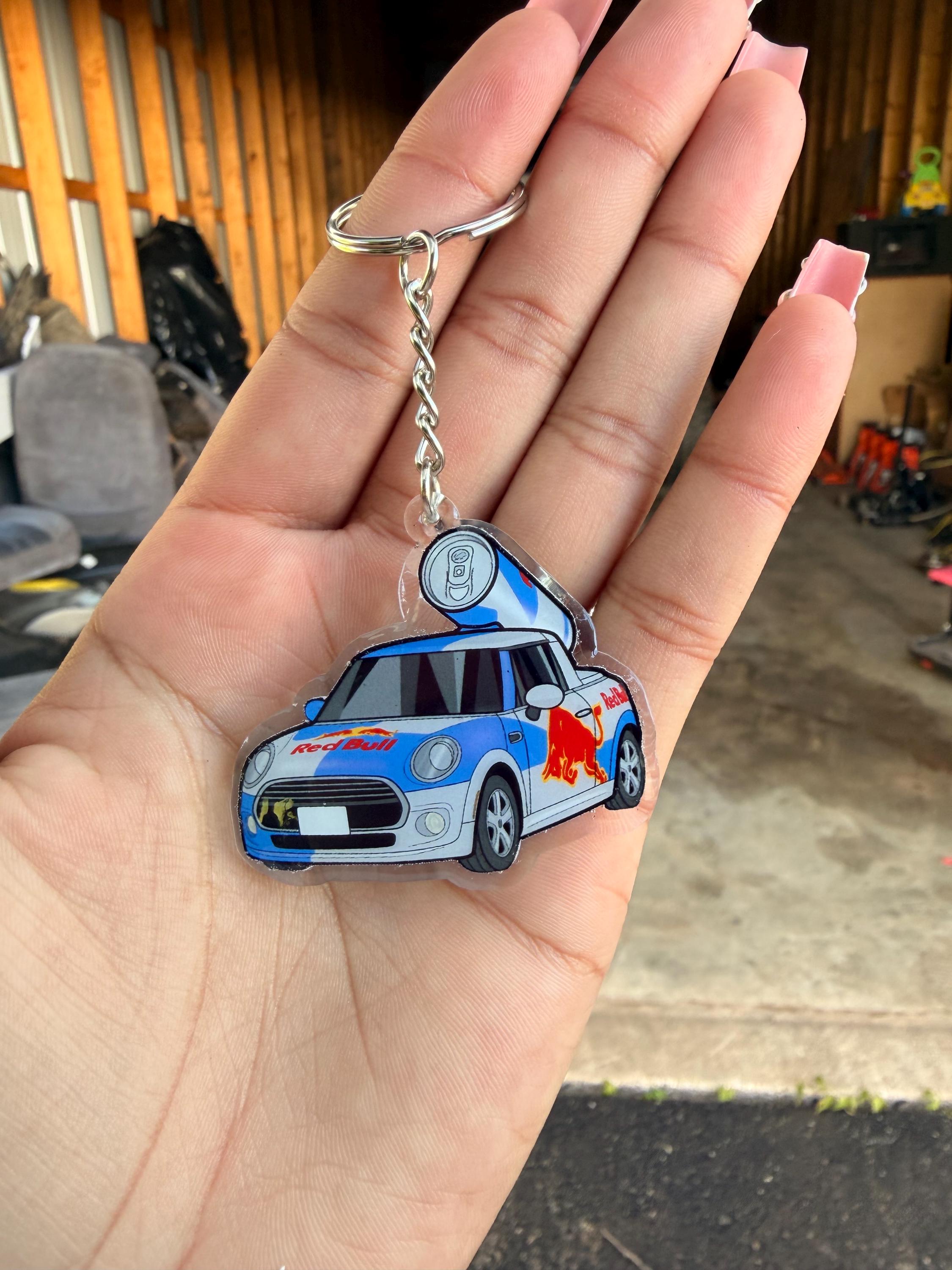Red bull keychain - Etsy 日本