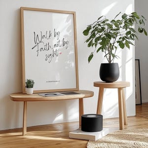 Minimalist Bible Verse Print: Christian Heart Poster (Digital Download)