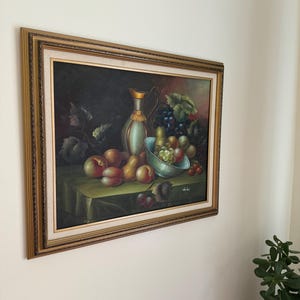 Original Still-life Oil on Canvas, Signed