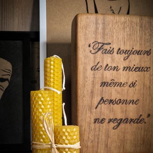 Beeswax candles