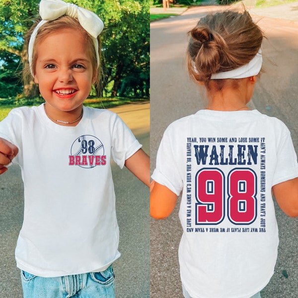 Kids Morgan Wallen , 98 Braves, country music shirt, unisex youth tshirt, concert tee, Boys Morgan Wallen shirt, Girls Morgan Wallen shirt
