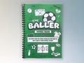 PRE-ORDER - (Back In Stock 09/12/25) Children's Football Season Diary & Training Journal Match Day Activity Book product logo