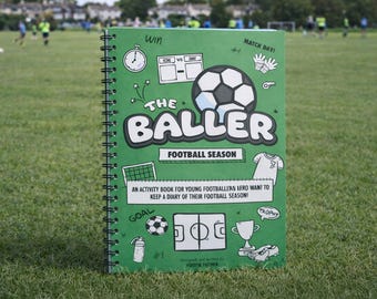 Children's Football Season Diary & Training Journal Match Day Activity Book