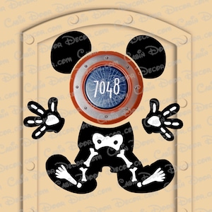 Disney Cruise Door Halloween Mickey Magnet set with personalized Mickey and Minnie magnets for family ~ Stronger Magnets!