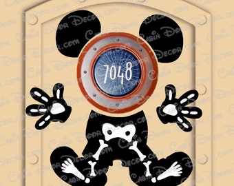 Disney Cruise Door Halloween Mickey Magnet set with personalized Mickey and Minnie magnets for family ~ Stronger Magnets!