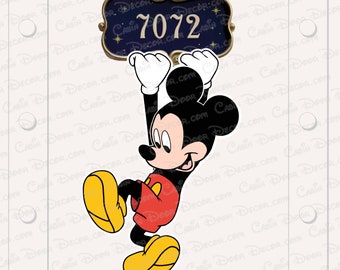 Disney Cruise Magnet Mickey and Minnie Magnets hanging around Real cut magnets Choose Size and Characters ~ Stronger Magnets!