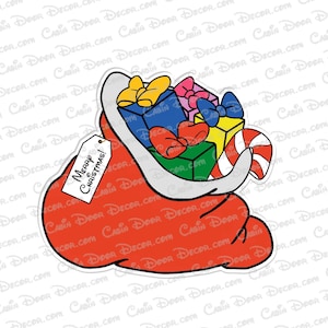 Disney Cruise Door Christmas Magnets Mickey Mouse Santa w/ Personalized Mickey and Minnie magnets for family Real Die Cut No Laminated Paper