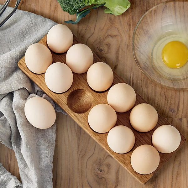 Porte-oeufs en bois 12/6/4 trous | Conservation des œufs de Pâques | Décoration de Pâques | Cadeau de Pâques | Vaisselle en bois | Cadeau pour maman | Cuisine rustique