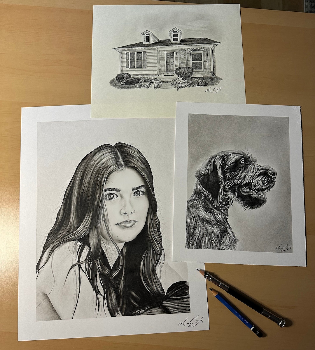 Custom Graphite/charcoal Artist Etsy