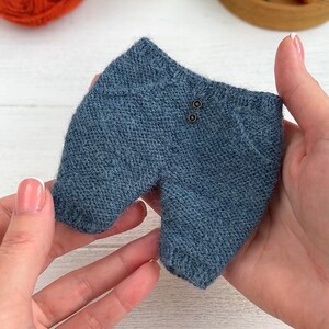 Small pants knitting pattern PDF knitting pants for 7-8.6 inches toys DIGITAL knitting pattern English image 4