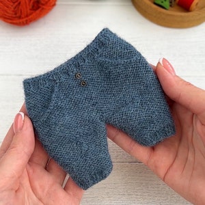 Small pants knitting pattern PDF knitting pants for 7-8.6 inches toys DIGITAL knitting pattern English image 2