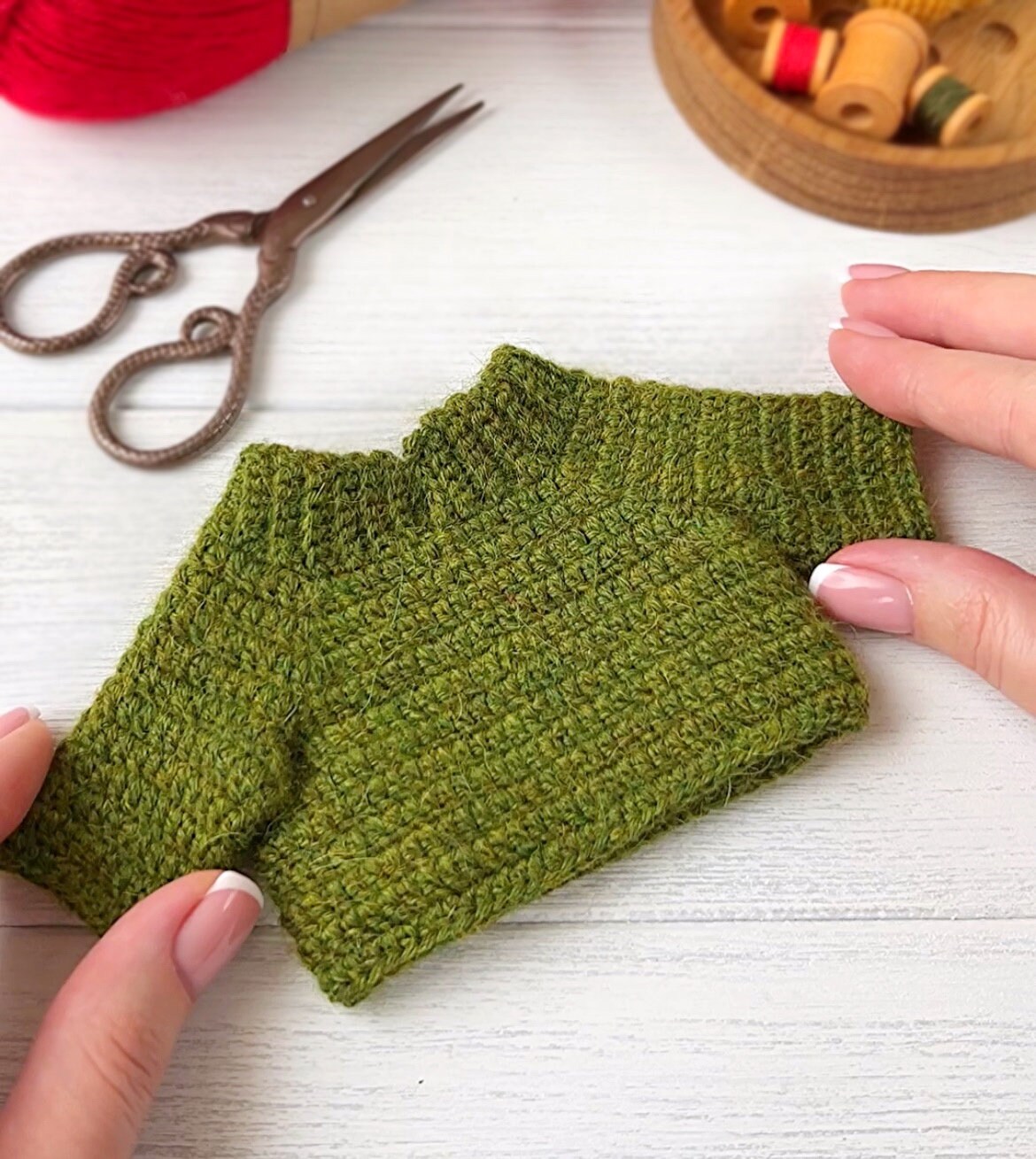 Small Sweater Crochet Pattern PDF Crochet Sweater for 7.59.5 Inches