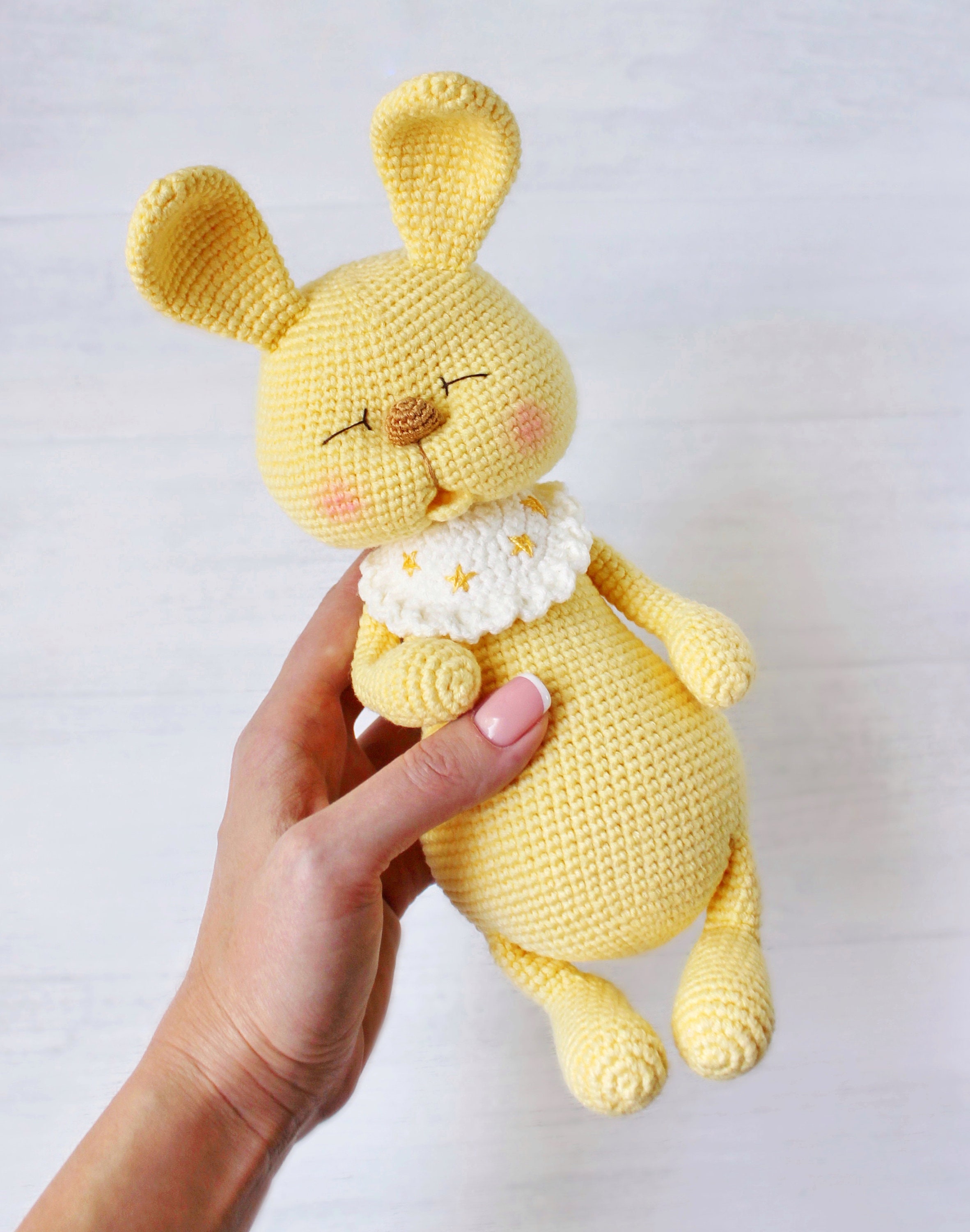 Cute Bunny Crochet Pattern PDF amigurumi Sleeping Bunny DIGITAL Crochet