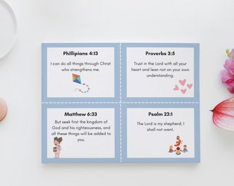 56 encouraging verse cards, printable, Scripture Cards, Bible Memory Verse, Mini Scripture Cards, Self Care Printable, Digital Printable