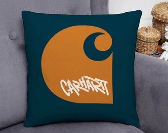 Funda de cojín estilo Carhartt / Almohada / Funda de almohada y núcleo de almohada - Ropa de calle - Vintage - y2k
