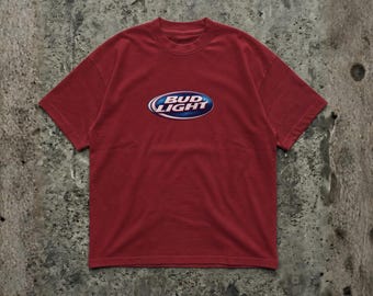Vintage Bud Light Logo T-Shirt, Retro Budweiser design, Unisex