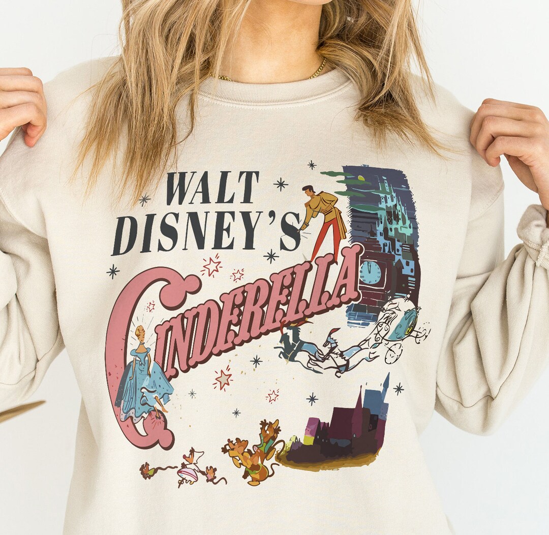 Top Vintage Cinderella à Manches Bouffantes - Taille S - Bleu - Occasion Très Bon état