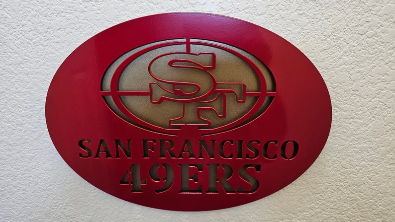 San Francisco 49ers Metal Sign - Etsy