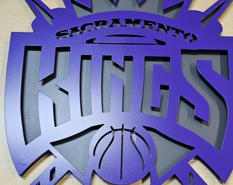 Sacramento Kings metal sign