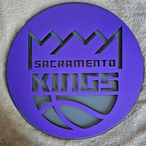 Sacramento Kings metal sign