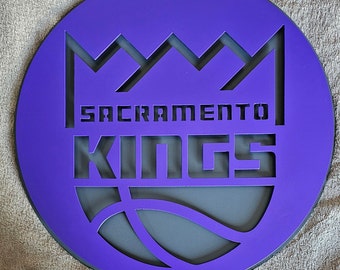 Sacramento Kings metal sign