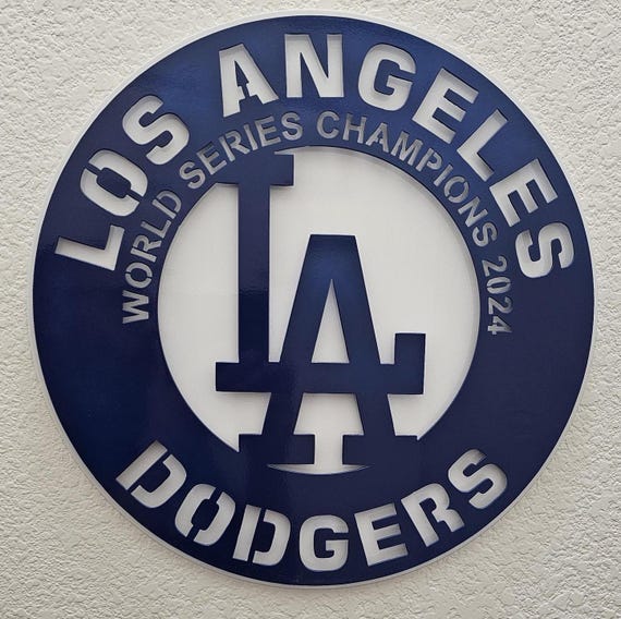 Los Angeles Dodgers World Series Champions Metal Sign - Etsy