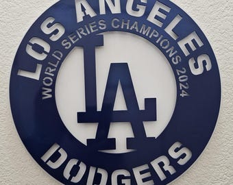 Los Angeles Dodgers World Series Champions Metal Sign - Etsy