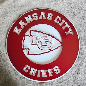 Kansas City Chiefs metal sign