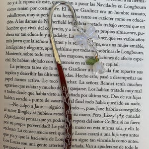 Marcapáginas de tulipán, marcapáginas de cuentas hecho a mano, marcapáginas personalizado, bonito amuleto de tulipán, regalo, marcapáginas de cuentas